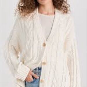 Jenni Kayne Cozy Cream Cable Knit Cardigan